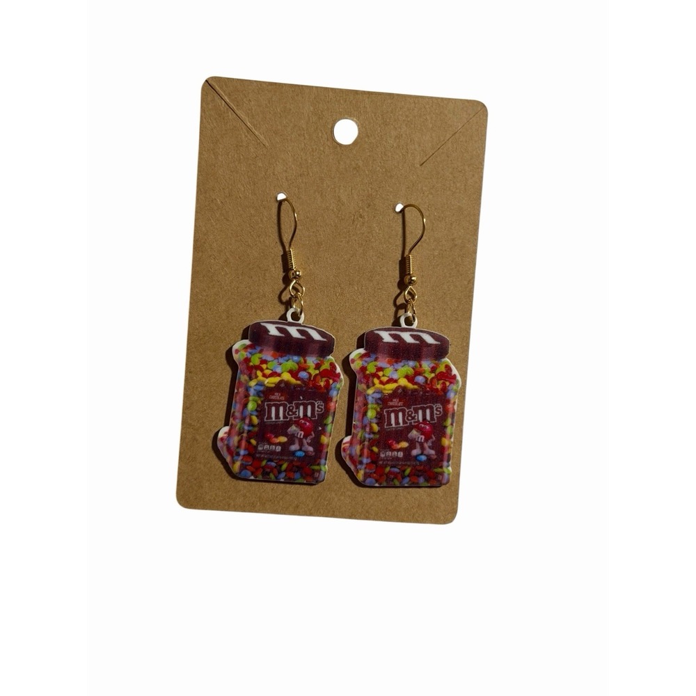 New Novelty Fashion Earrings chocolate candy jar